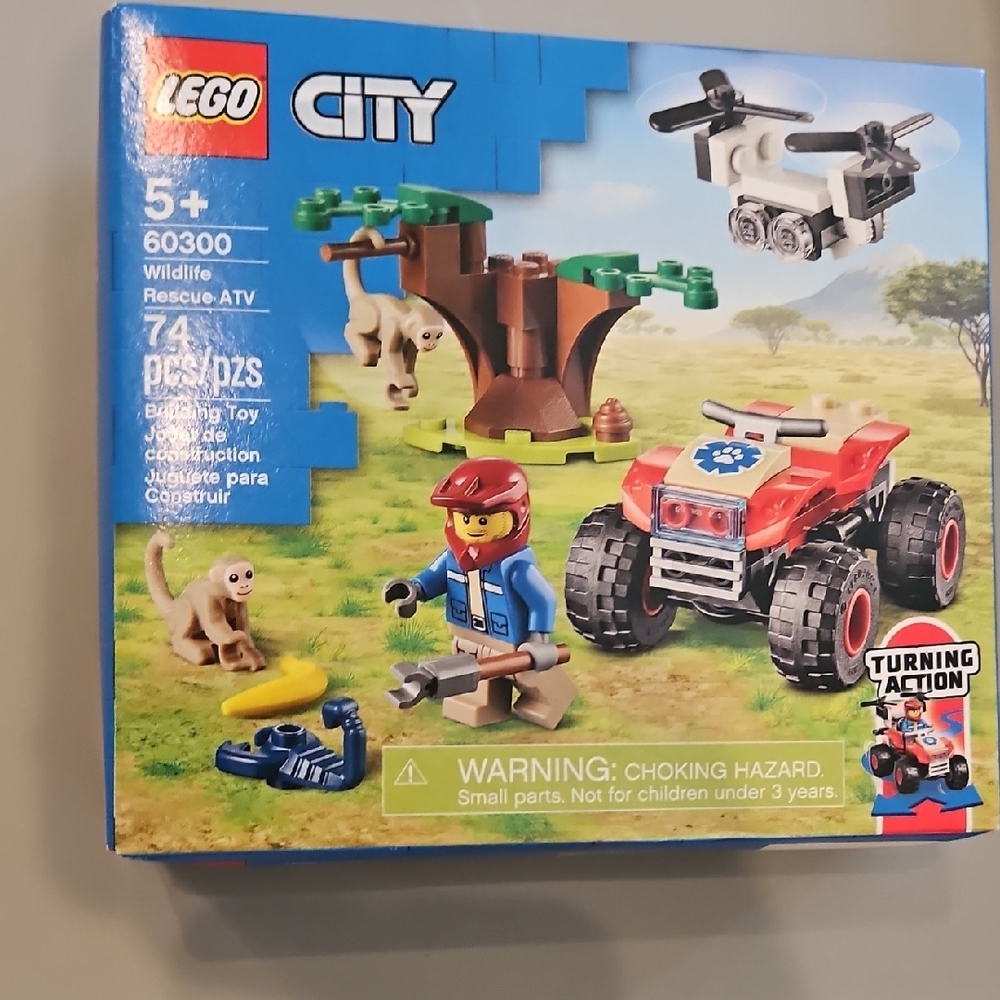 LEGO City Wildlife Rescue ATV Set - Red and Blue